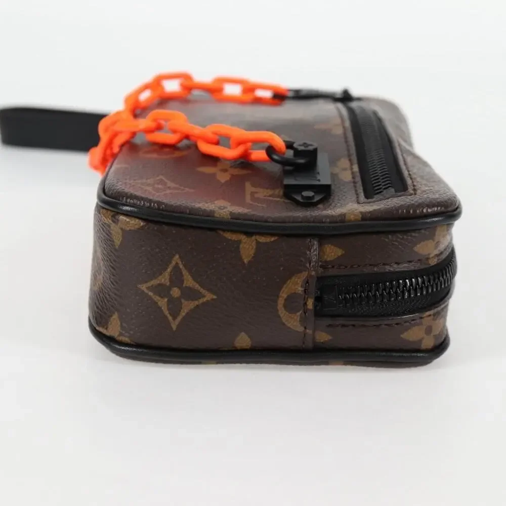 Louis Vuitton Monogram Solar Powered Ray Pochette Volga Clutch Bag Brown